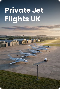 Prices for empty leg flights from UK airports
